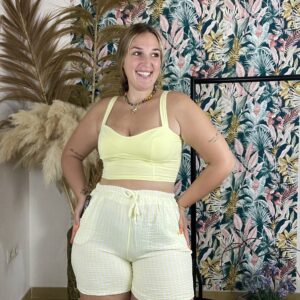 Pantalón rayas bambula